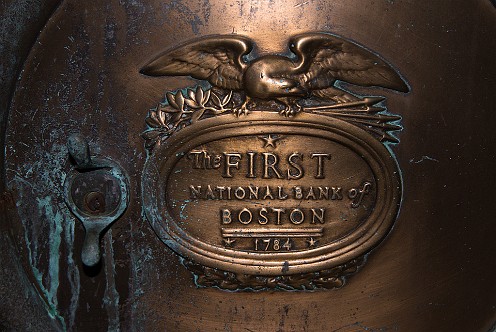 First National Bank of Boston night deposit box.
